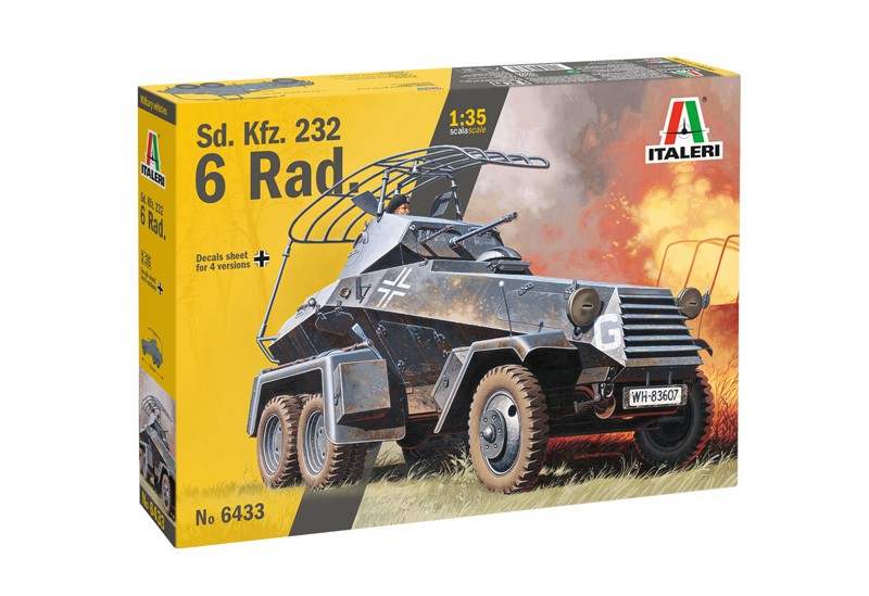 ITALERI 6433 1/35 Sd. Kfz. 232 6 Rad. ASKERİ KARA ARACI MAKETİ