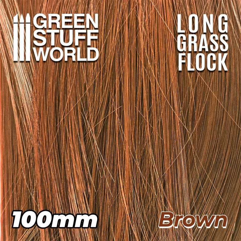GREEN STUFF WORLD 3351 Long Grass Flock 100mm - Brown 10 CM UZUN ÇALI - KAHVERENGİ