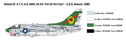 ITALERI 1411 1/72 A-7E CORSAIR II SAVAŞ UÇAĞI MAKETİ