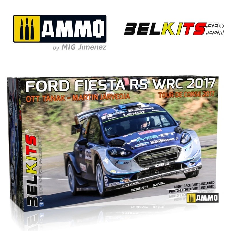 BELKITS 013 1/24 FORD FIESTA TOUR DE CORSE 2017 YARIŞ ARABASI MAKETİ