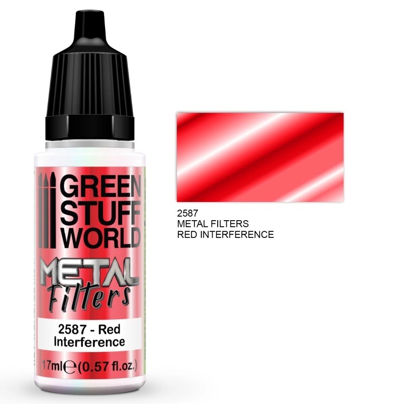 GREEN STUFF WORLD 2587 Metal Filters - Red Interference METALİK EFEKT FİLTRESİ- KIRMIZI