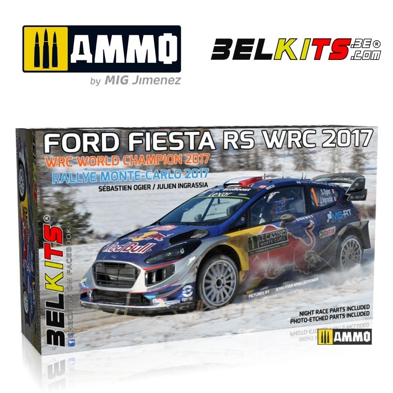 BELKITS 012 1/24 FORD FIESTA RS MONTE CARLO 2017 YARIŞ ARABASI MAKETİ