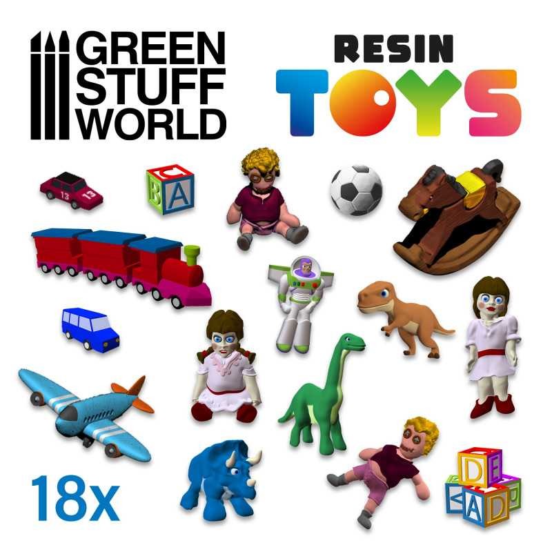 GREEN STUFF WORLD 2692 Children Toys Resin Set- REÇİNE ÇOCUK OYUNCAKLARI SETİ