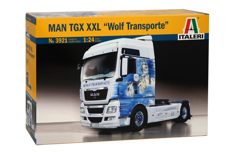 ITALERI 3921 1/24 MAN TGX XXL ''WOLF TRANSPORTE'' KAMYON MAKETİ