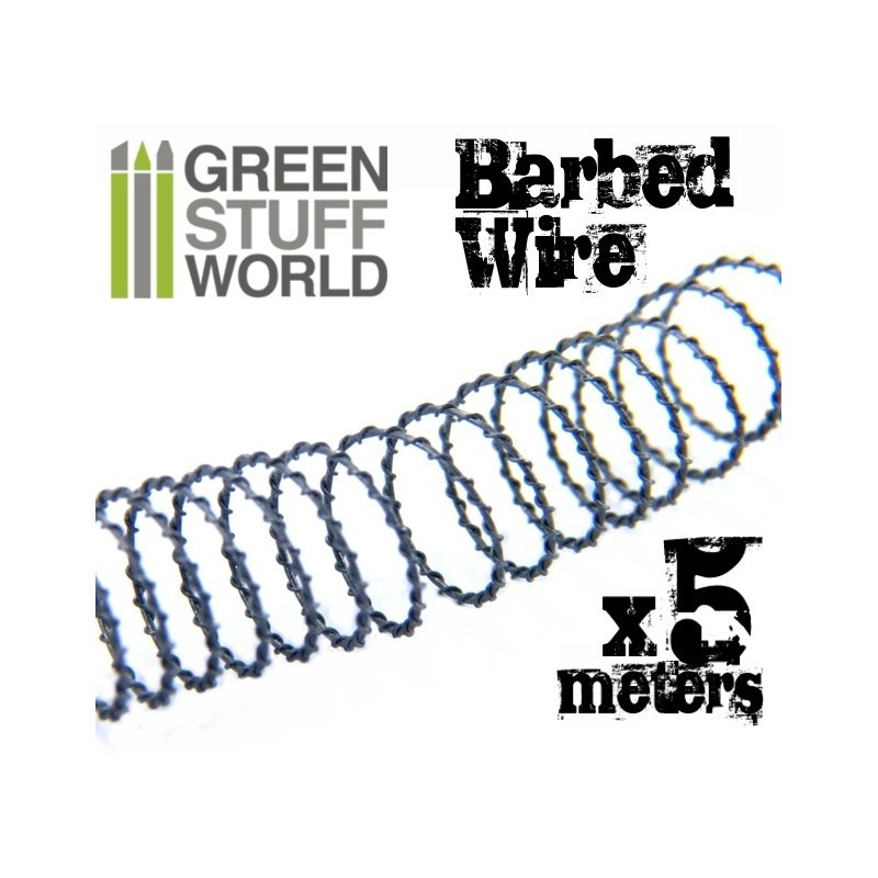 GREEN STUFF WORLD 9102 1/48-1/35 BARBED WIRE - 5 METRE DİKENLİ TEL