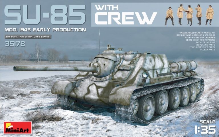 MINIART 35178 1/35 SU-85 MOD.1943 EARLY PRODUCTION WITH CREW