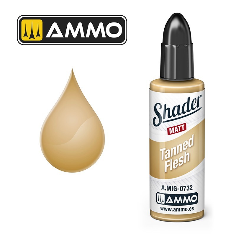 AMMO MIG 0732 MATT SHADER Tanned Flesh GÖLGELEME EFEKT BOYASI