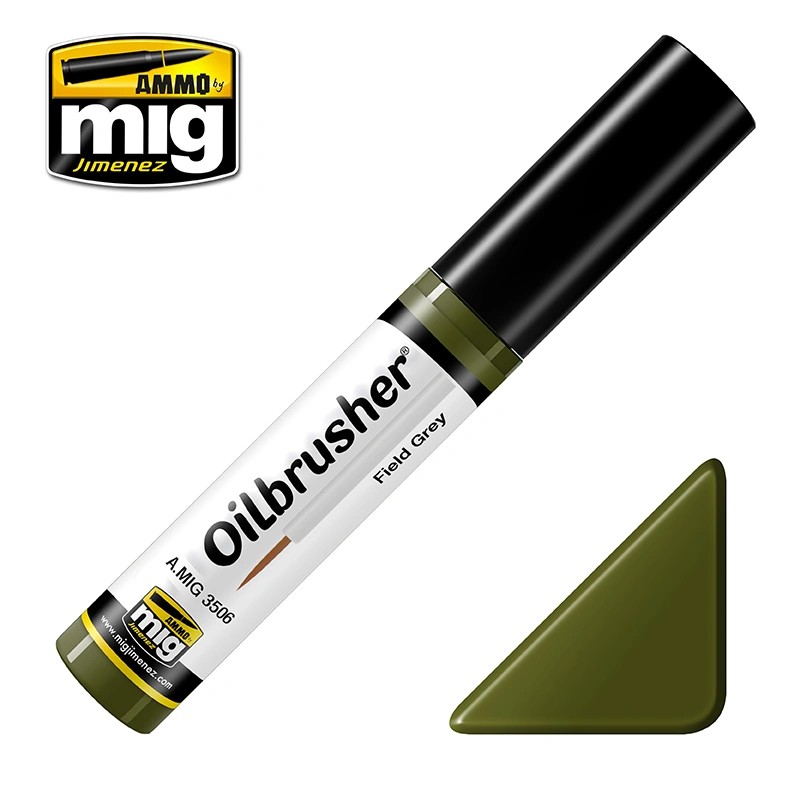 AMMO MIG 3506 OILBRUSHER Field Green ÖZEL YAĞLI BOYA