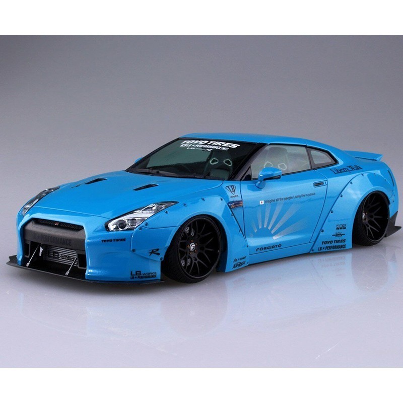 AOSHIMA 54024 1/24 Nissan R35 GT-R V1. - LB Works N 9 ARABA MAKETİ