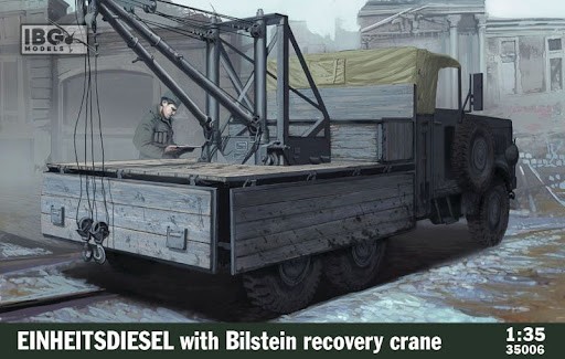 IBG MODELS 35006 1/35 EINHEITSDIESEL WITH BILSTEIN RECOVERY CRANE İKİNCİ DÜNYA SAVAŞI ALMAN VİNÇLİ KAMYON MAKETİ