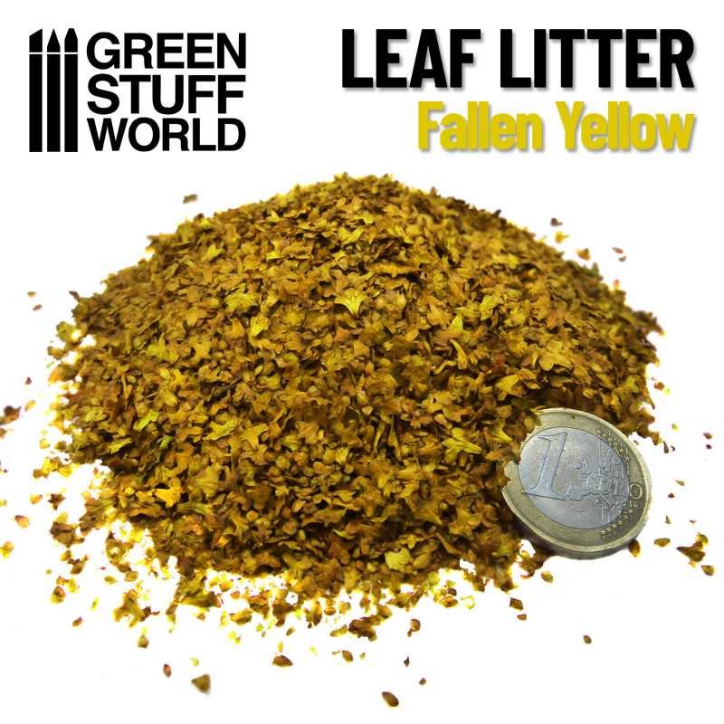 GREEN STUFF WORLD 3480 Leaf Litter - FALLEN YELLOW KULLANIMA HAZIR YAPRAK