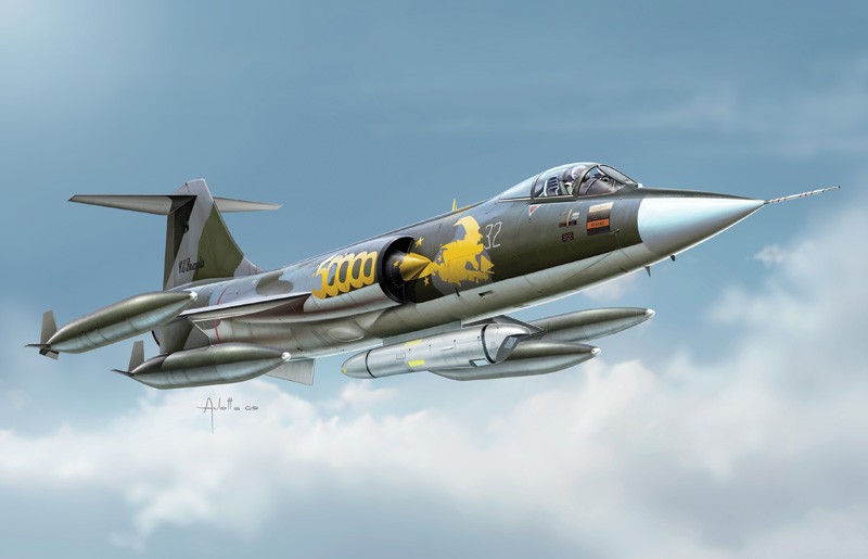 ITALERI 1296 1/72 F - 104 G “RECCE” SAVAŞ UÇAĞI MAKETİ