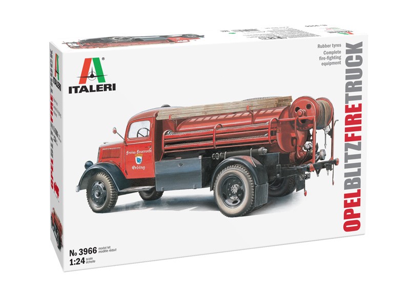 ITALERI 3966 1/24 OPEL BLITZ FIRE TRUCK İTFAİYE KAMYON MAKETİ