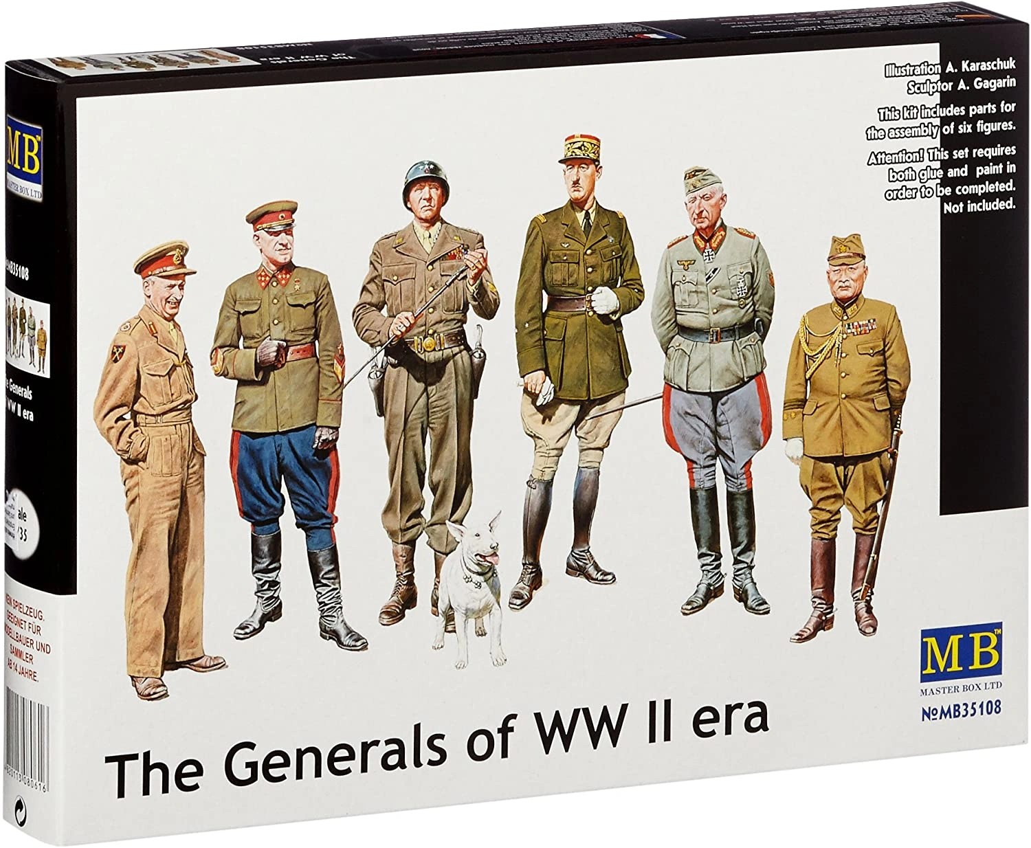 MASTER BOX 1/35 35108 “The Generals of WWII”
