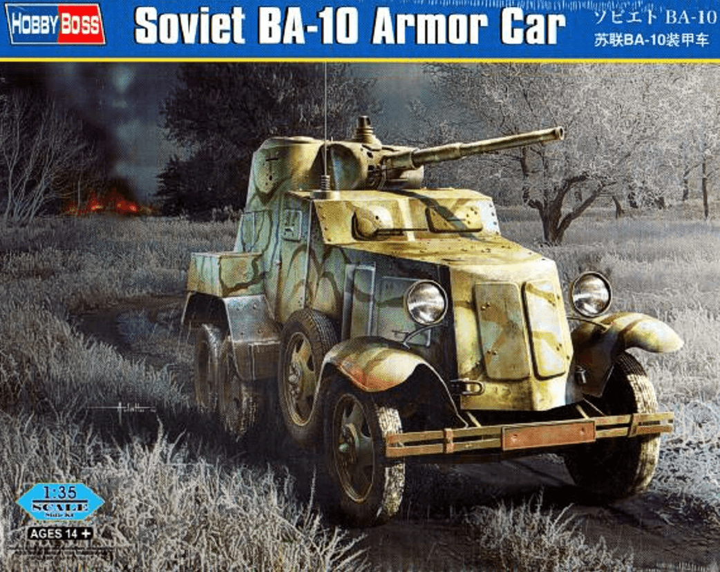 HOBBYBOSS 83840 1/35 SOVIET BA-10 ARMOR CAR ASKERİ ARAÇ MAKETİ