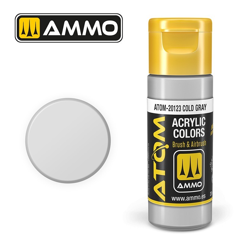 AMMO MIG ATOM 20123 Cold Gray AKRİLİK MAKET BOYASI