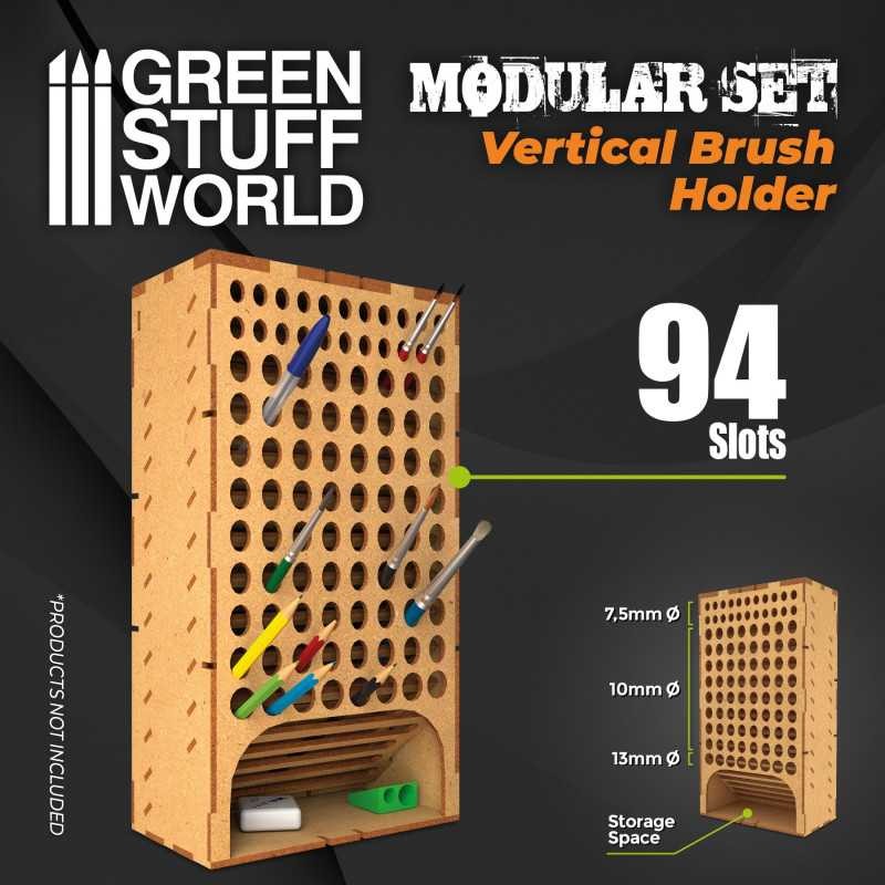 GREEN STUFF WORLD 11424 Vertical Brush Holder - DİKEY 94'lü FIRÇA STANDI