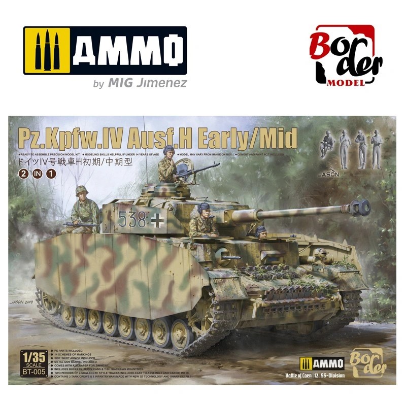 BORDER MODEL 005 1/35 Panzer IV H EARLY& MIDDLE TANK MAKETİ