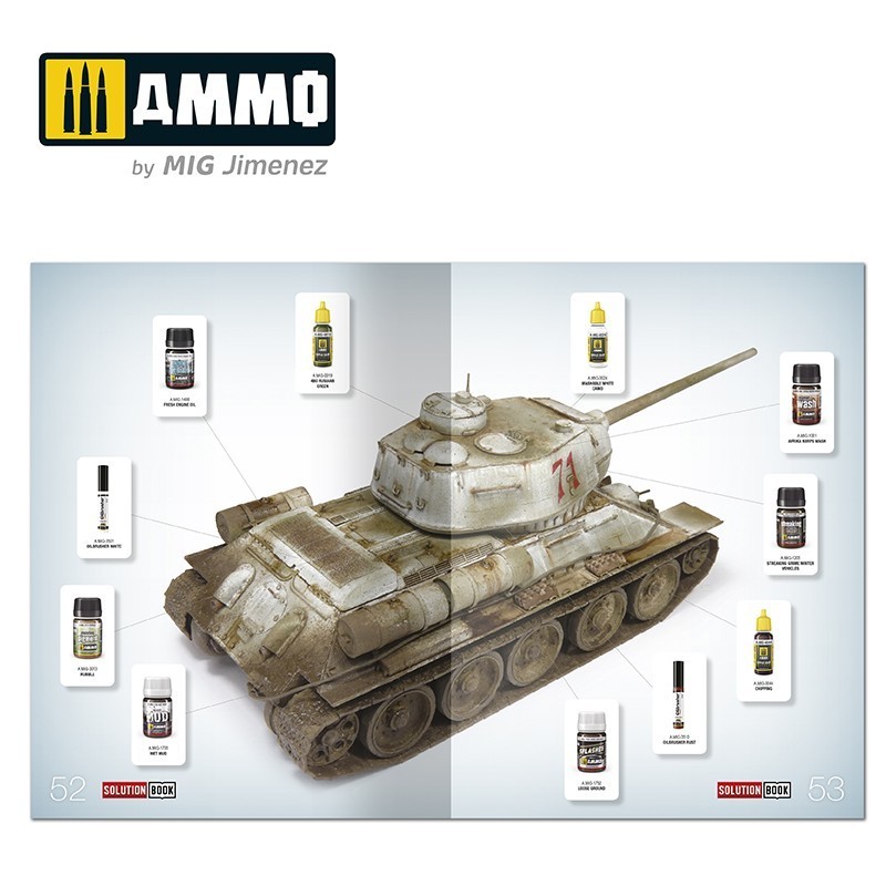 AMMO MIG 6603 How to Paint WWII Soviet Winter Vehicles SOLUTION BOOK - İKİNCİ DÜNYA SAVAŞI RUS KIŞ ARAÇLARI BOYAMA TEKNİKLERİ KİTABI