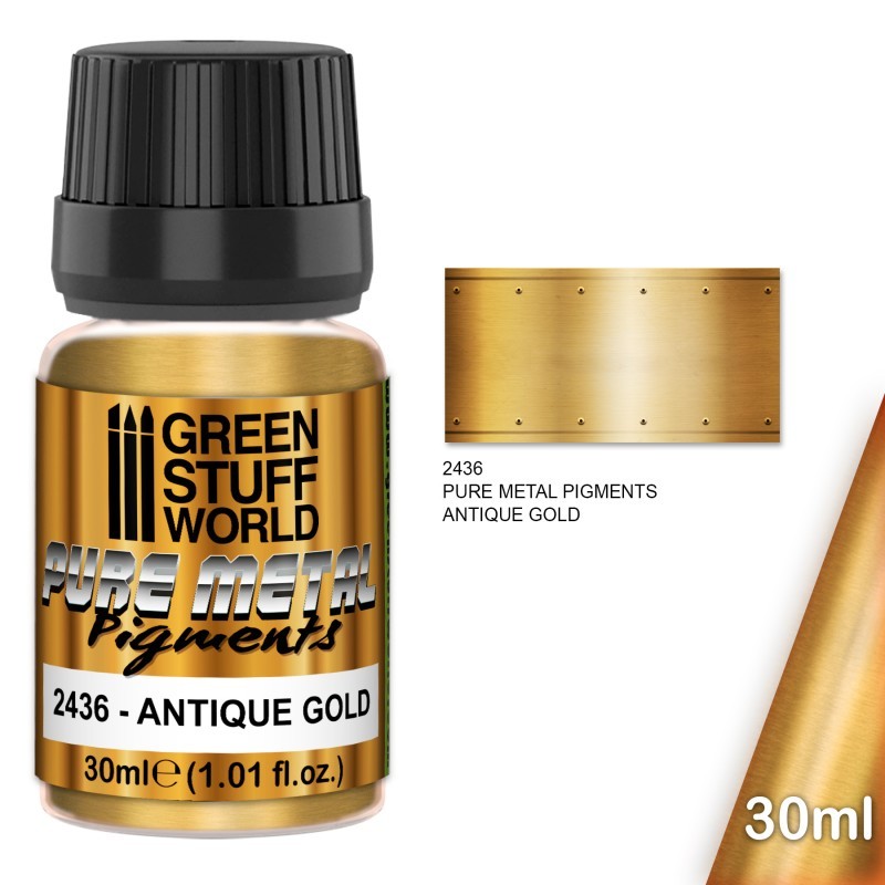 GREEN STUFF WORLD SAF METAL PİGMENTİ - 2436 ANTIQUE GOLD