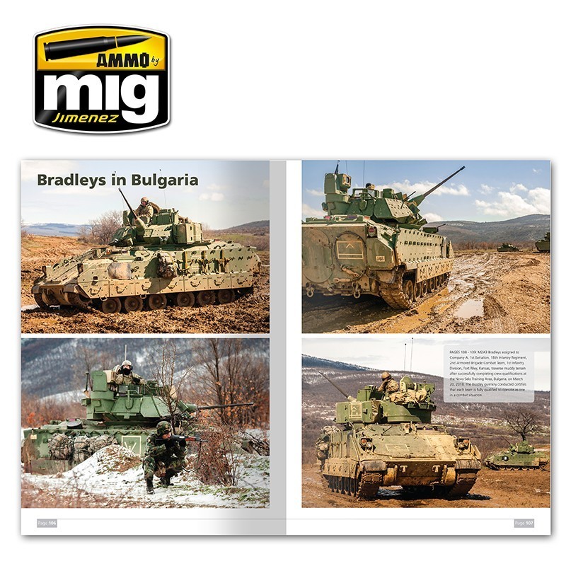 AMMO MIG 5951  M2A3 Bradley Fighting Vehicle in Europe Vol. 1 REFERANS FOTOĞRAFLARI KİTABI