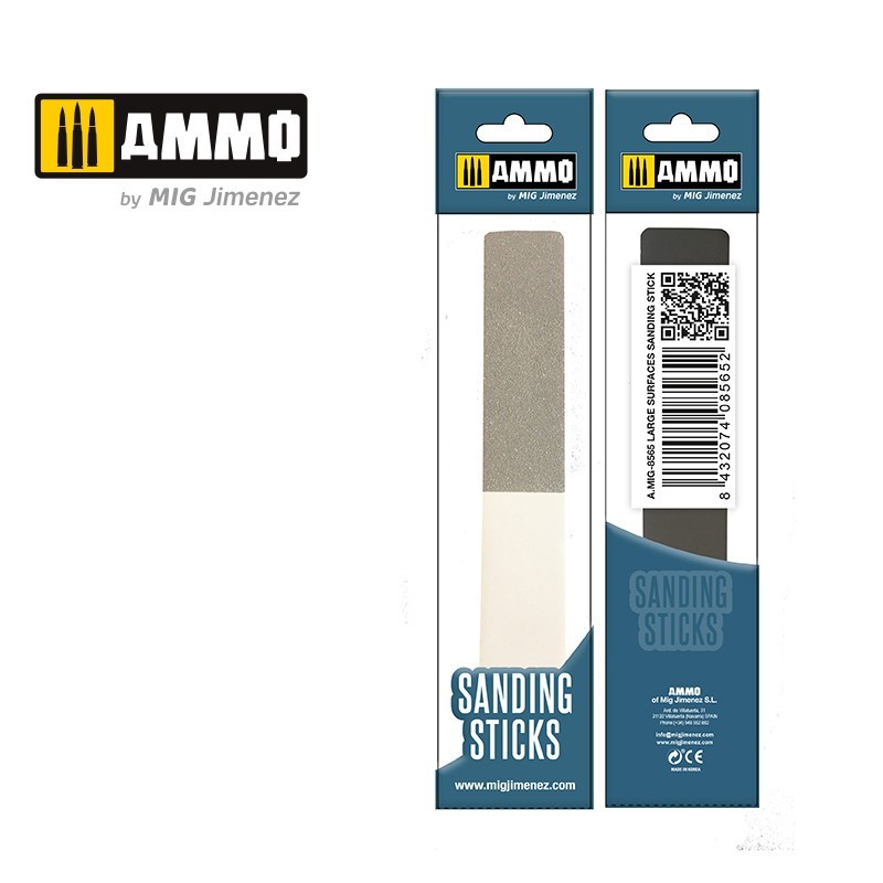 AMMO MIG 8565 Sanding Stick Large Surface - Çok Yüzlü Zımpara