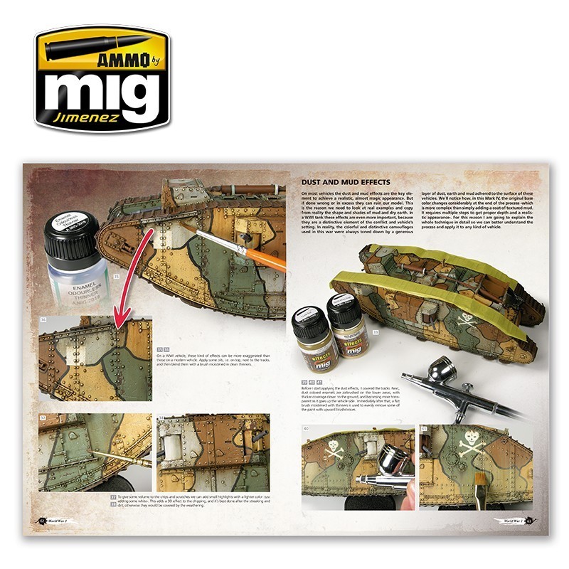 AMMO MIG 6011 THE WEATHERING SPECIAL World War I (English) - BİRİNCİ DÜNYA SAVAŞI BOYAMA TEKNİKLERİ KİTABI