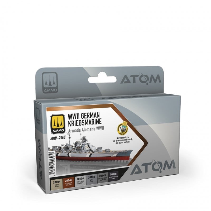AMMO MIG 20601 ATOM German KRIEGSMARINE WWII SET - İKİNCİ DÜNYA SAVAŞI ALMAN DONANMASI BOYA SETİ