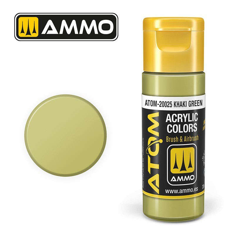 AMMO MIG ATOM 20025 Khaki Green AKRİLİK MAKET BOYASI