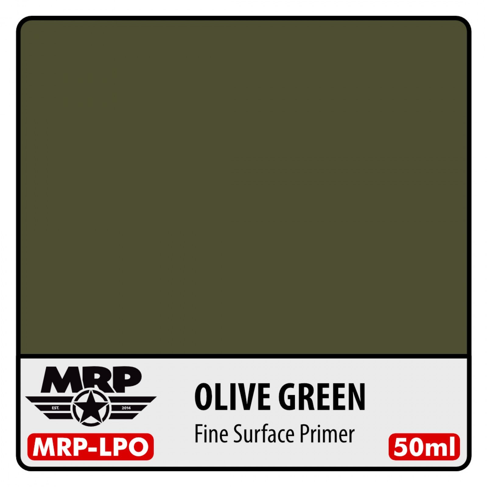 MR PAINT LPO FINE SURFACE PRIMER - OLIVE GREEN 50ml LAKER ASTAR BOYASI