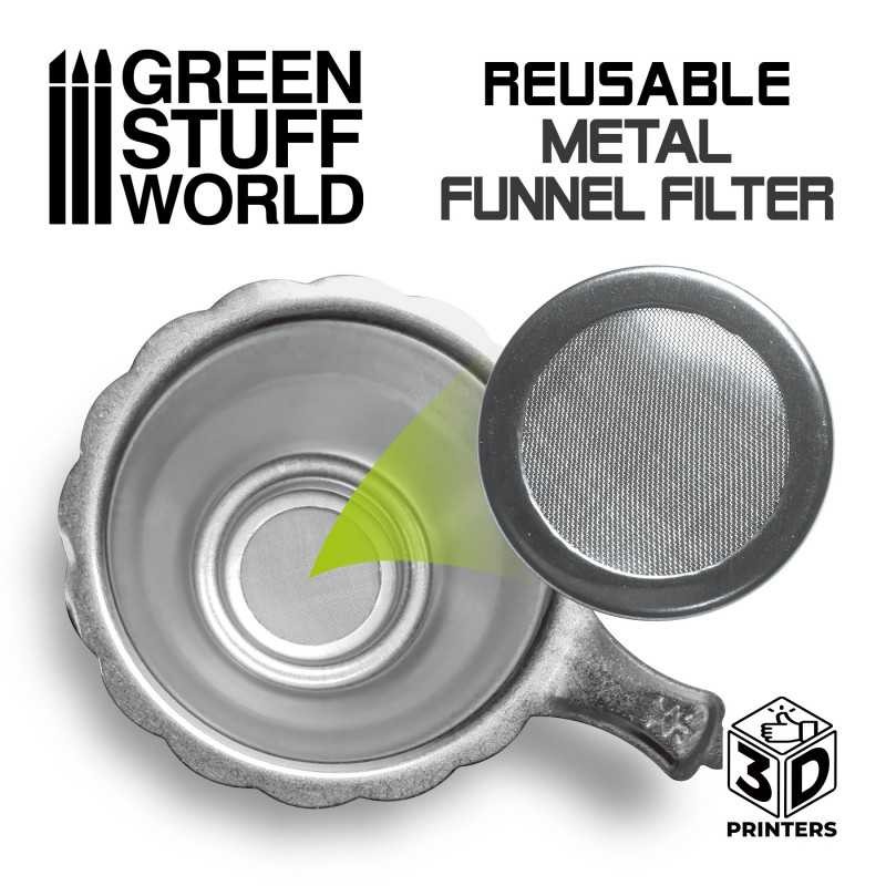 GREEN STUFF WORLD 3098 Reusable Metal Resin Filter