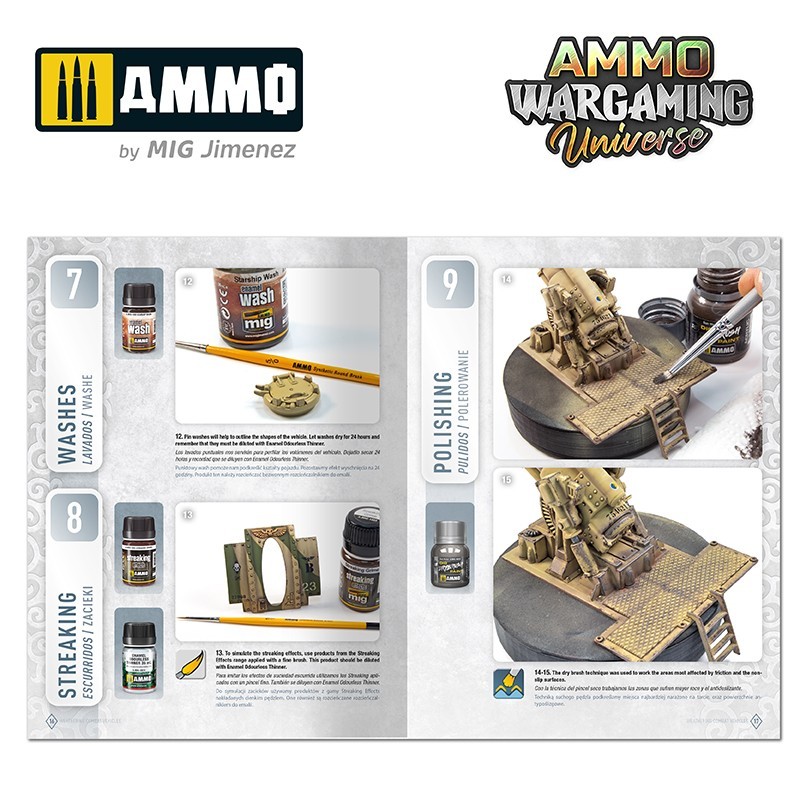 AMMO MIG 6925 WARGAMING UNIVERSE Book 06 Weathering Combat Vehicles - SAVAŞ ARAÇLARI ESKİTME TEKNİKLERİ KİTABI