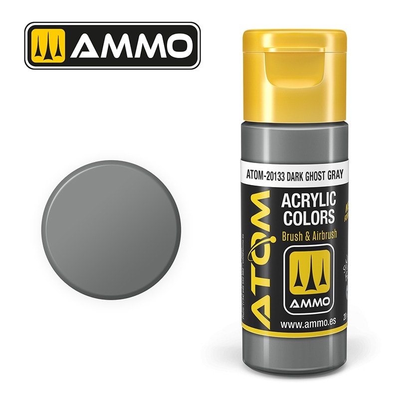 AMMO MIG ATOM 20133 Dark Ghost Gray FS 36320 USAF / TÜRK HAVA KUVVETLERİ AKRİLİK MAKET BOYASI