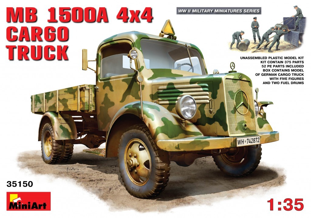 MINIART 35150 1/35 MB 1500A 4X4 CARGO TRUCK