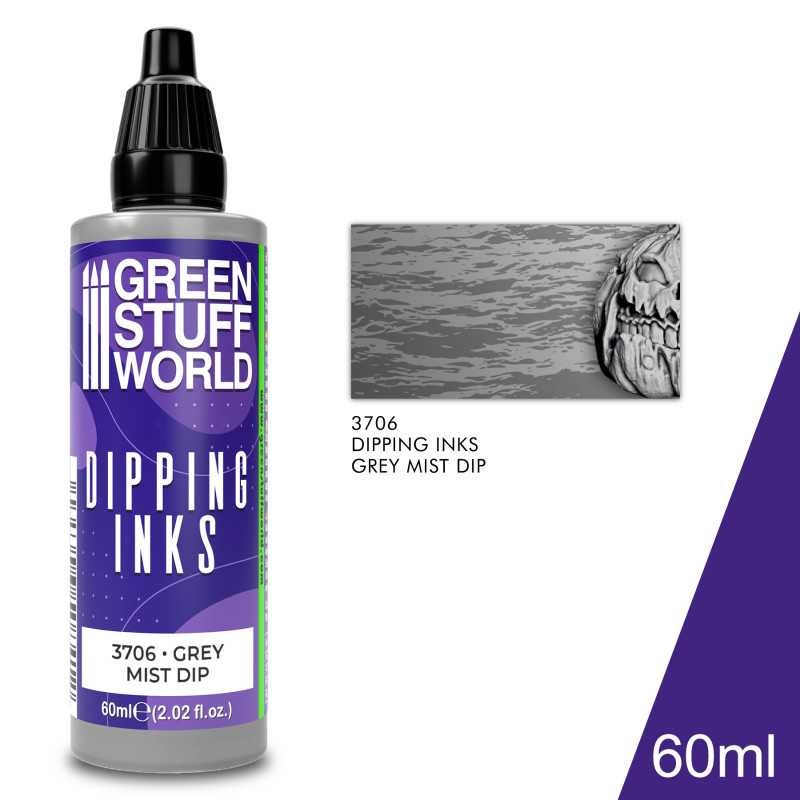 GREEN STUFF WORLD 3706 Dipping Ink Grey Mist Dip MAKET BOYASI 60 ml