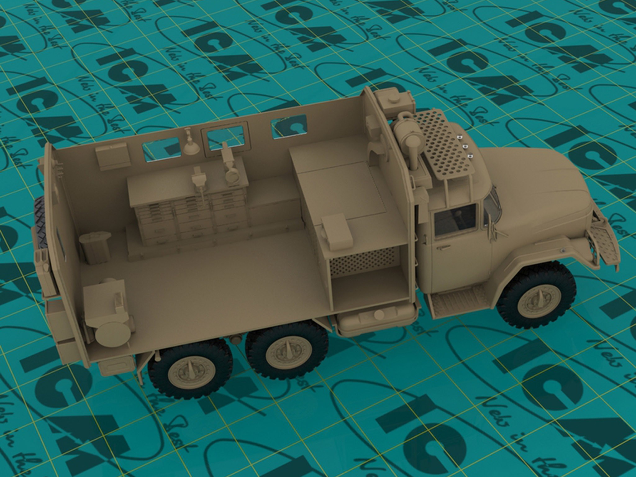 ICM 35518 1/35 ZIL-131 EMERGENCY TRUCK SOVYET ASKERİ KAMYON MAKETİ