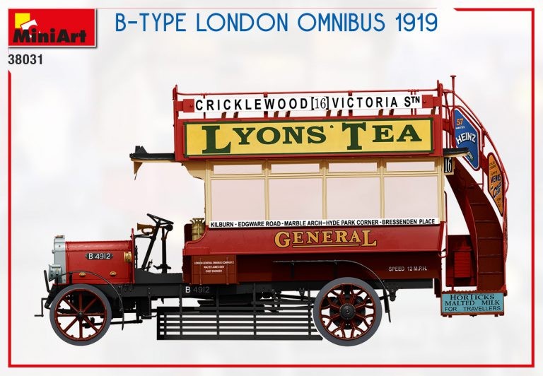 MINIART 38031 1/35 B-Type Londra Omnibüs (1919) OTOBÜS MAKETİ