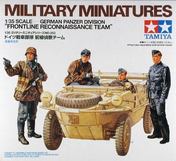 TAMIYA 35253 1/35 German Panzer Division Frontline Reconnaissance Team İKİNCİ DÜNYA ALMAN KEŞİF PERSONELİ FİGÜR MAKETİ