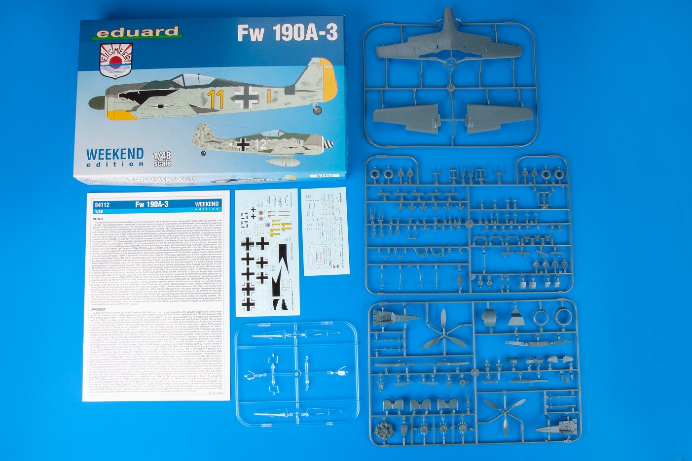 EDUARD 84112 1/48 FW 190A-3 SAVAŞ UÇAĞI MAKETİ