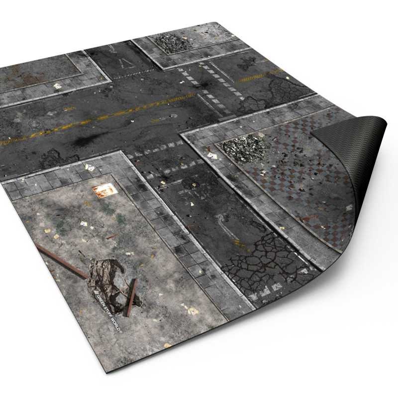 GREEN STUFF WORLD 5864 Neoprene Mat Ground Zero District (56x76cm) - MASAÜSTÜ OYUN MATI