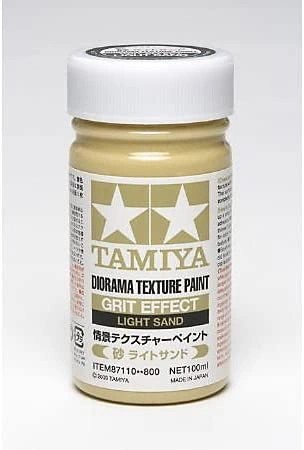 TAMIYA 87110 Diorama Texture Paint Grit Effect Light Sand 100ml ZEMİN YAPMA BOYASI