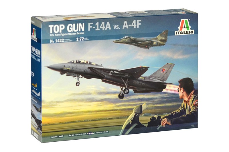 ITALERI 1422 1/72 "Top Gun" F-14A vs A-4F SAVAŞ UÇAKLARI MAKETİ