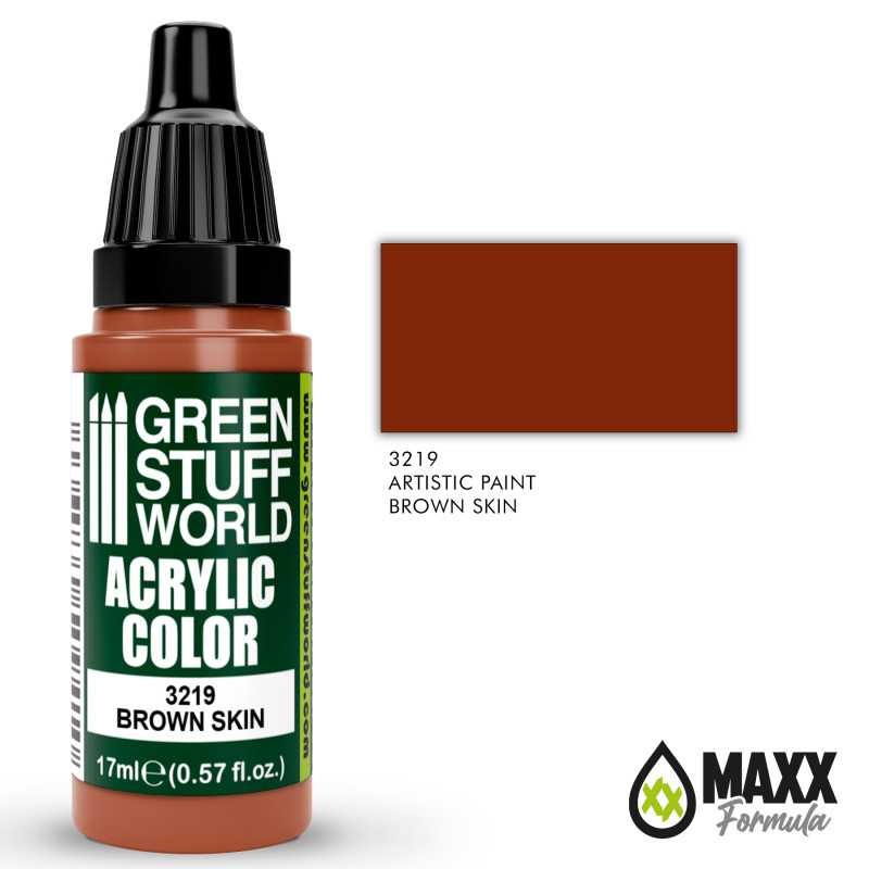 GREEN STUFF WORLD 3219 Acrylic Color BROWN SKIN MAKET BOYASI