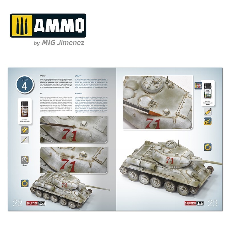 AMMO MIG 6603 How to Paint WWII Soviet Winter Vehicles SOLUTION BOOK - İKİNCİ DÜNYA SAVAŞI RUS KIŞ ARAÇLARI BOYAMA TEKNİKLERİ KİTABI