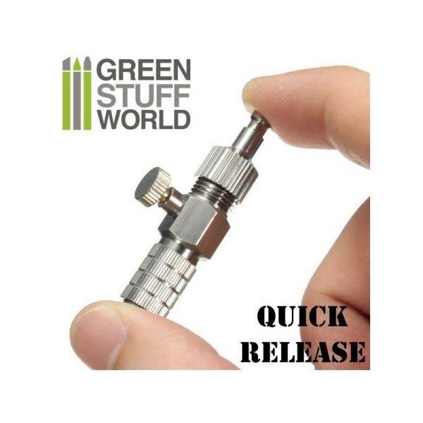 GREEN STUFF WORLD 1533 QUİCK RELEASE ADAPTOR WİTH AİR FLOW CONTROL 1/8 – BASINÇ AYARLI HIZLI TAKMA ÇIKARMA APARATI