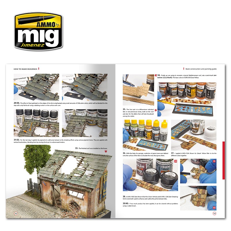 AMMO MIG 6135 How to make Buildings – Basic Construction and Painting Guide English