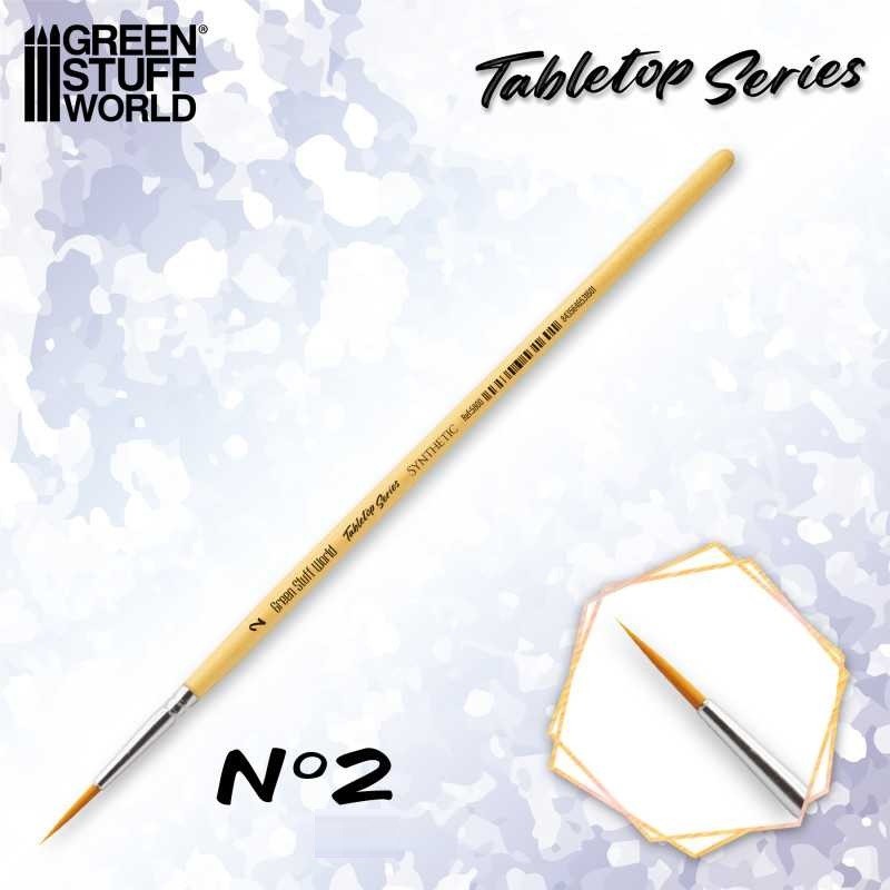 GREEN STUFF WORLD 5800 TABLETOP SERIES Synthetic Brush Size 2 - SENTETİK FIRÇA