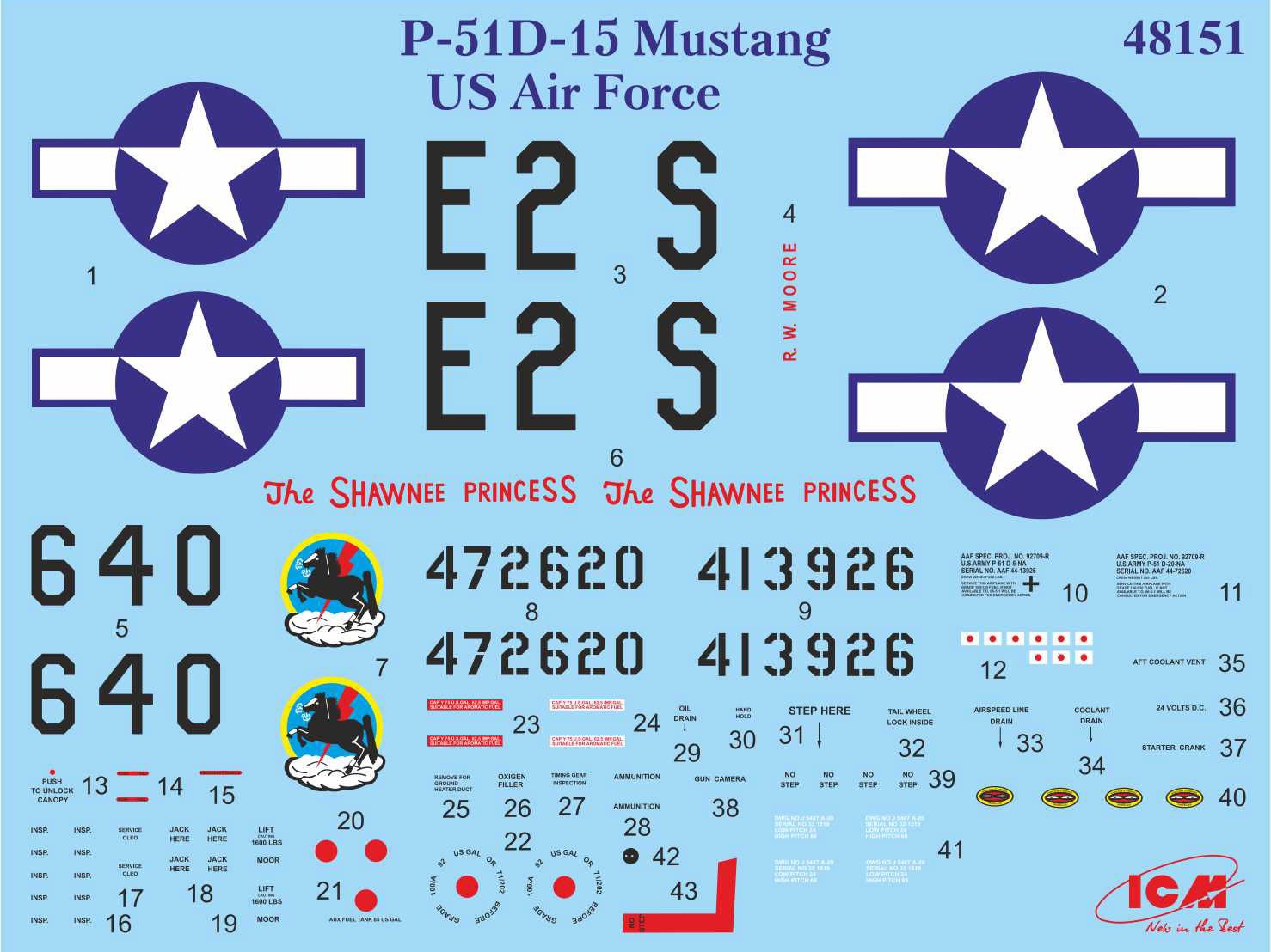 ICM 48151 1/48 Mustang P-51D-15 SAVAŞ UÇAĞI MAKETİ