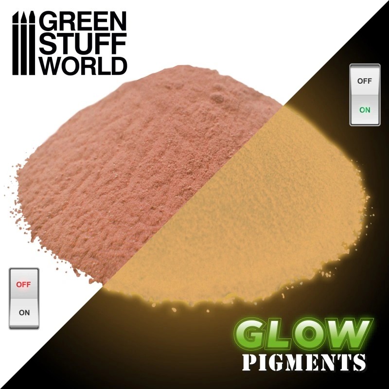 GREEN STUFF WORLD 2433 Glow in the Dark - TIME ORANGE KARANLIKTA PARLAYAN PİGMENT