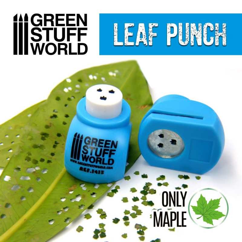 GREEN STUFF WORLD 1415 Miniature Leaf Punch MEDIUM BLUE - AKÇAAĞAÇ YAPRAĞI ZIMBASI